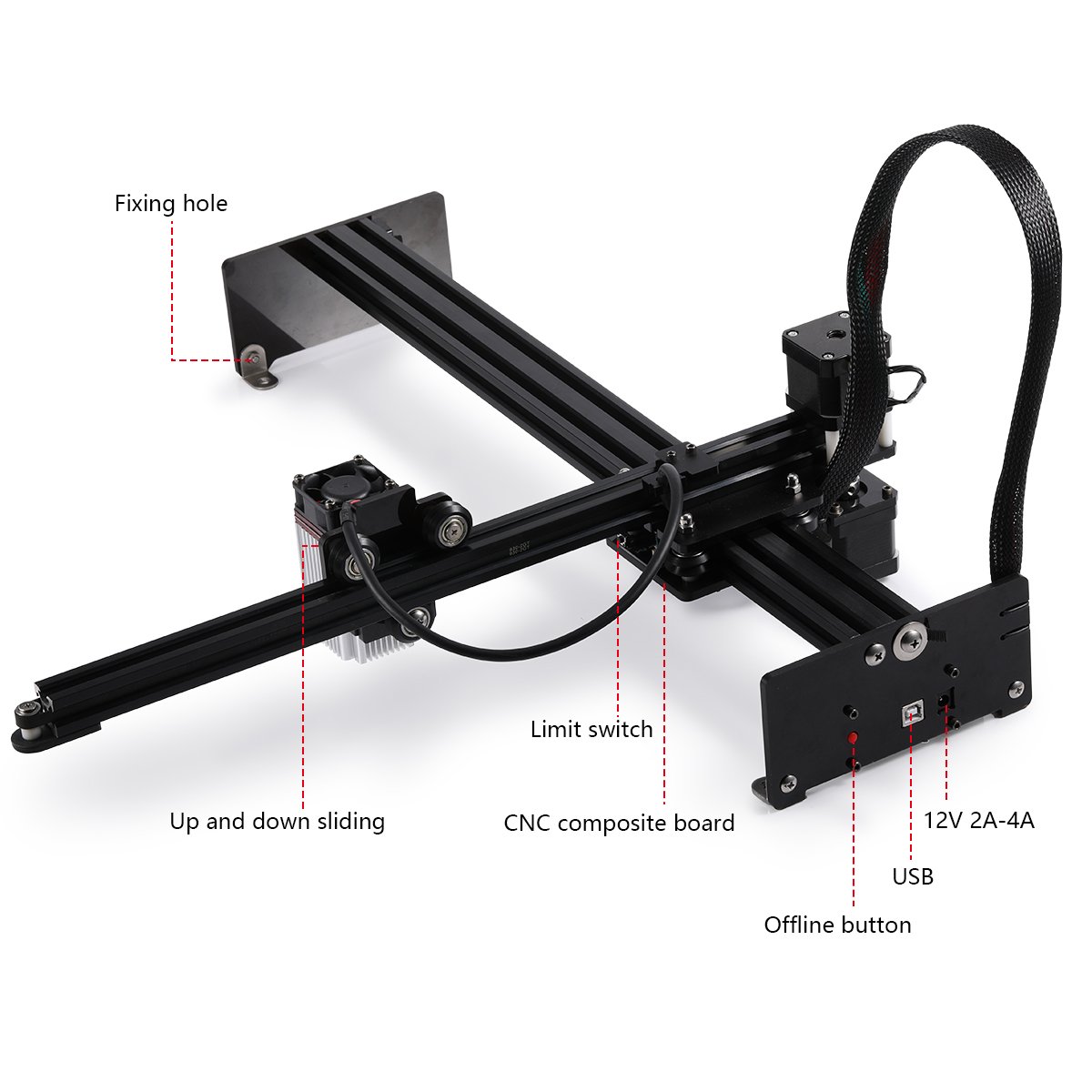 In Stock NEJE 3 PLUS N40630 30 - Mini Laser Engraver Cnc Router ulasan dan harga