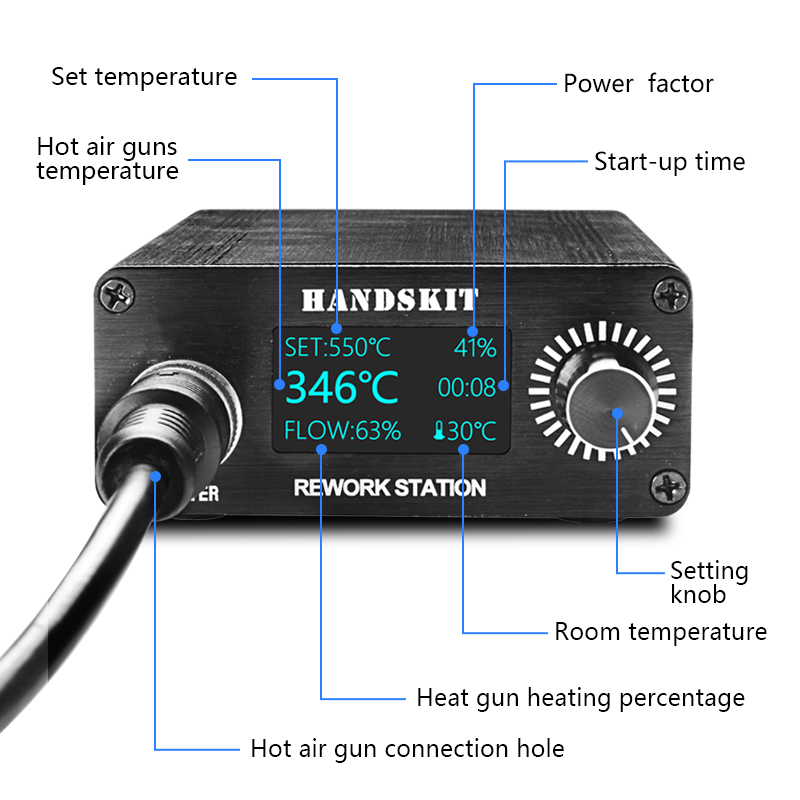 T12 Heat Guns OLED Digital Dis - Hot Air Rework Station T12 ulasan dan harga