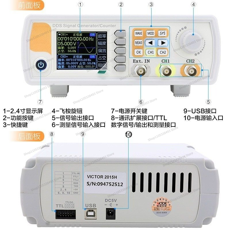For Dual Channel Function Arbi - Function Arbitrary Waveform Generator ulasan dan harga