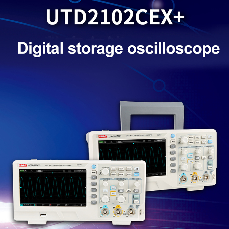 UNI-T UTD2102CEX+ Digital Stor - Digital Storage Oscilloscope 100Mhz ulasan dan harga