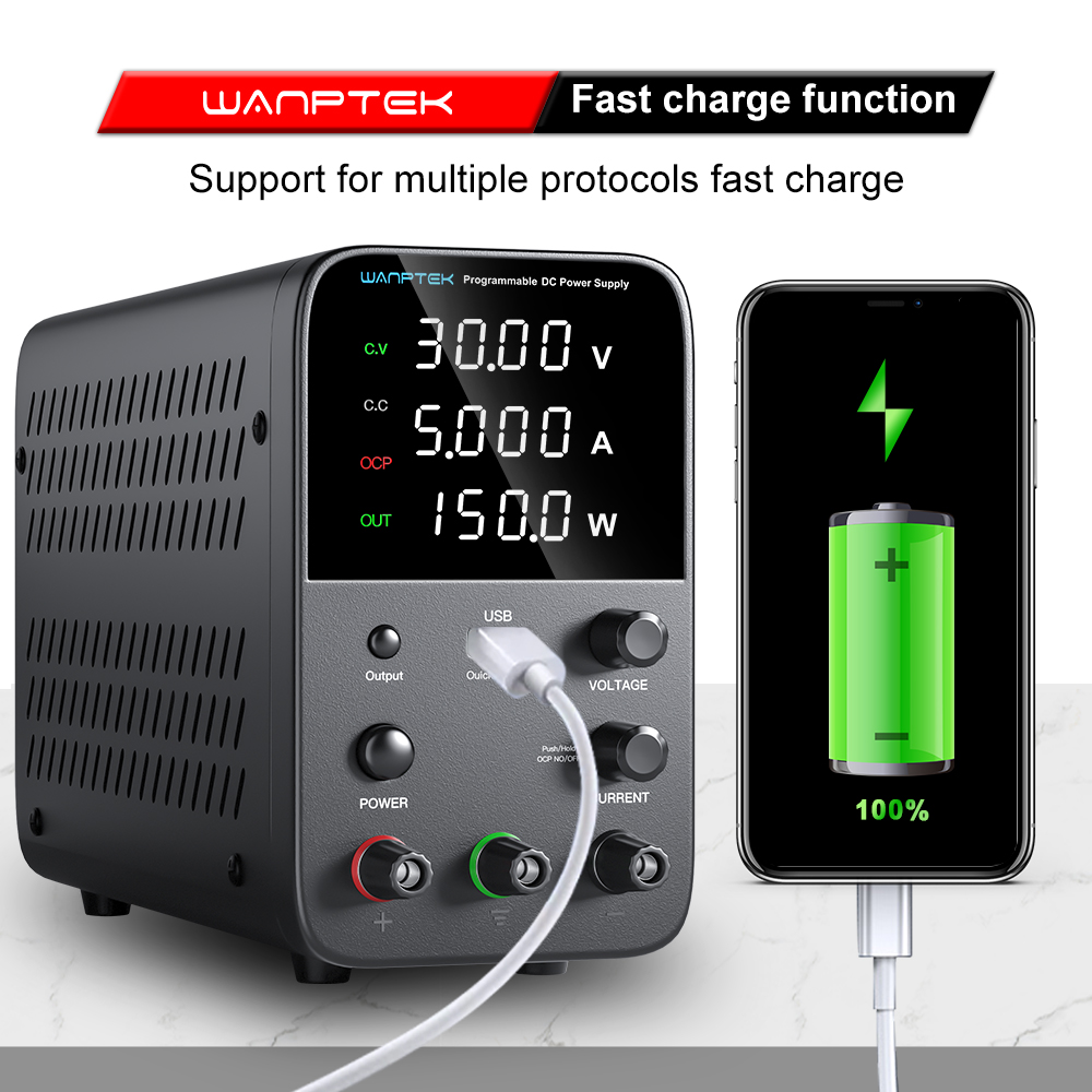 Wanptek Laboratory Power Suppl - Programmable Dc Power Supply 30V 10A ulasan dan harga