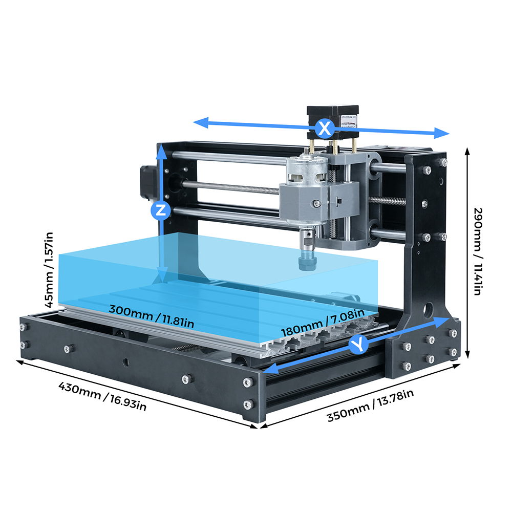 TWOTREES CNC 3018 Mini Small H - Mini Laser Engraver Cnc Router ulasan dan harga