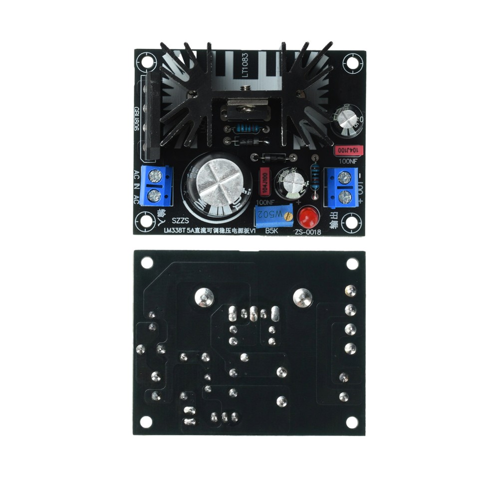 LM338T Linear Adjustable Volta - Linear Lab Power Supply Adjustable ulasan dan harga