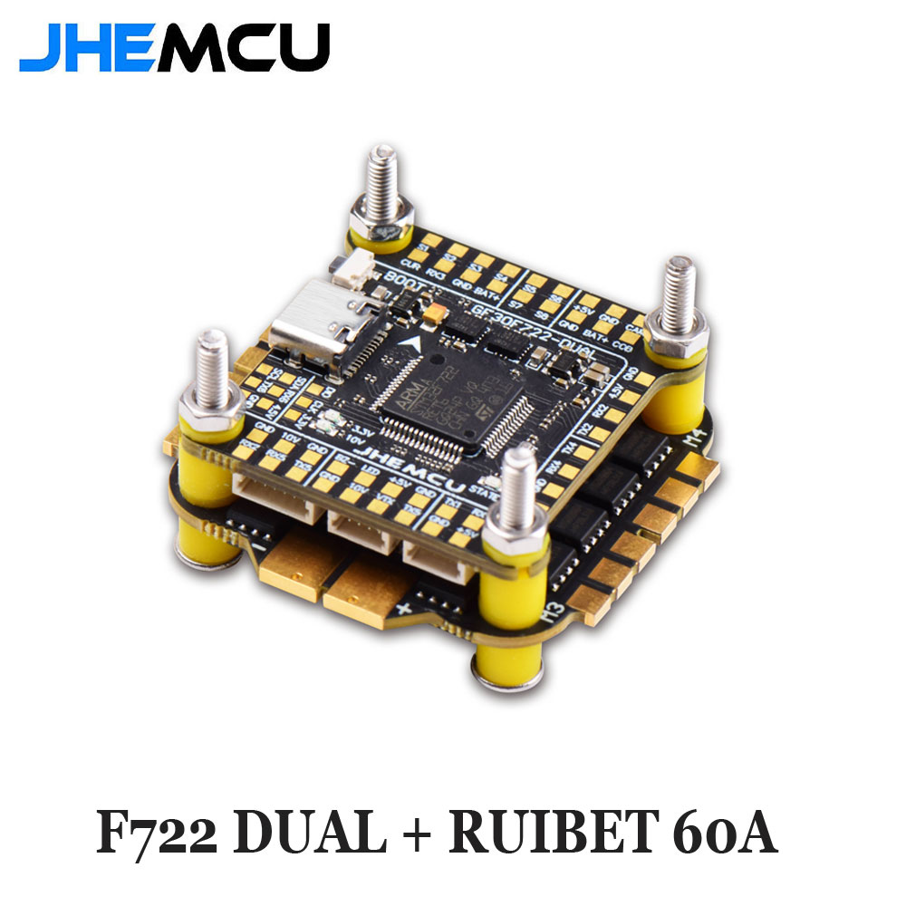 Jhemcu F7 Stack F722 Dual Flig - Fpv Flight Controller F7 Stack 60A ulasan dan harga