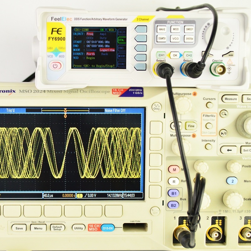 Feelelec FY6900 0-60MHz Digita - Function Arbitrary Waveform Generator ulasan dan harga