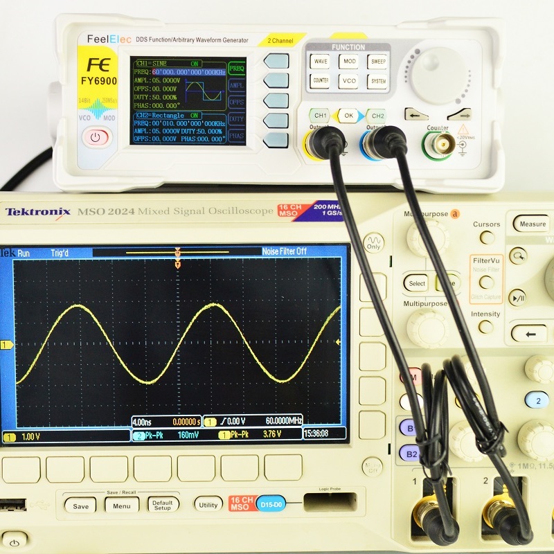 Feelelec FY6900 0-60MHz Digita - Function Arbitrary Waveform Generator ulasan dan harga