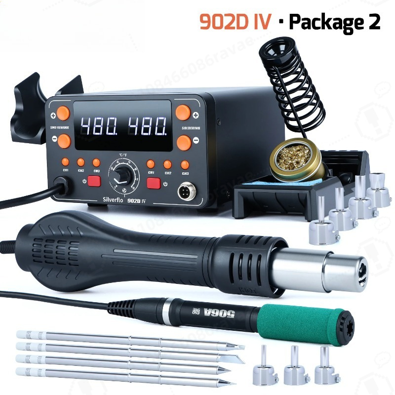 902D-IV 775W Soldering Station - Hot Air Rework Station T12 ulasan dan harga