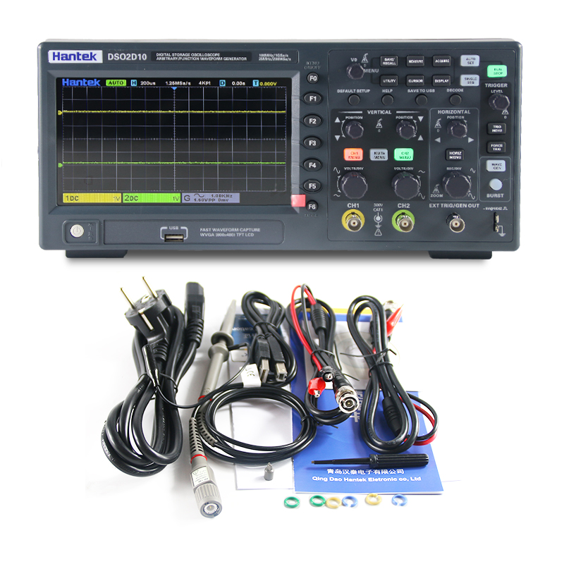 Hantek DSO2D10 Digital Storage - Digital Storage Oscilloscope 100Mhz ulasan dan harga