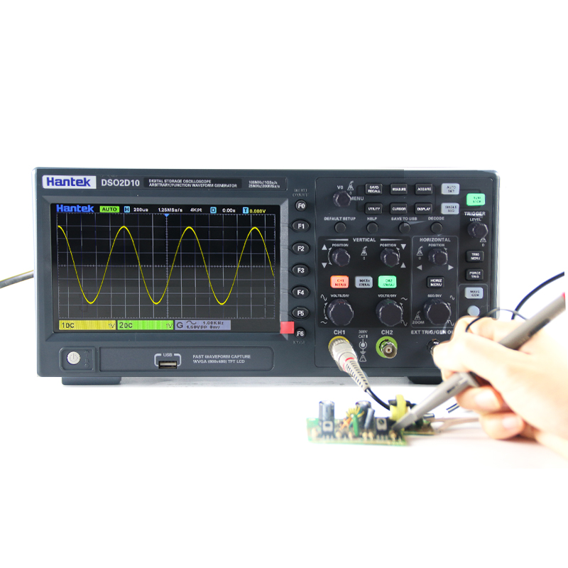 Hantek DSO2D10 Digital Storage - Digital Storage Oscilloscope 100Mhz ulasan dan harga