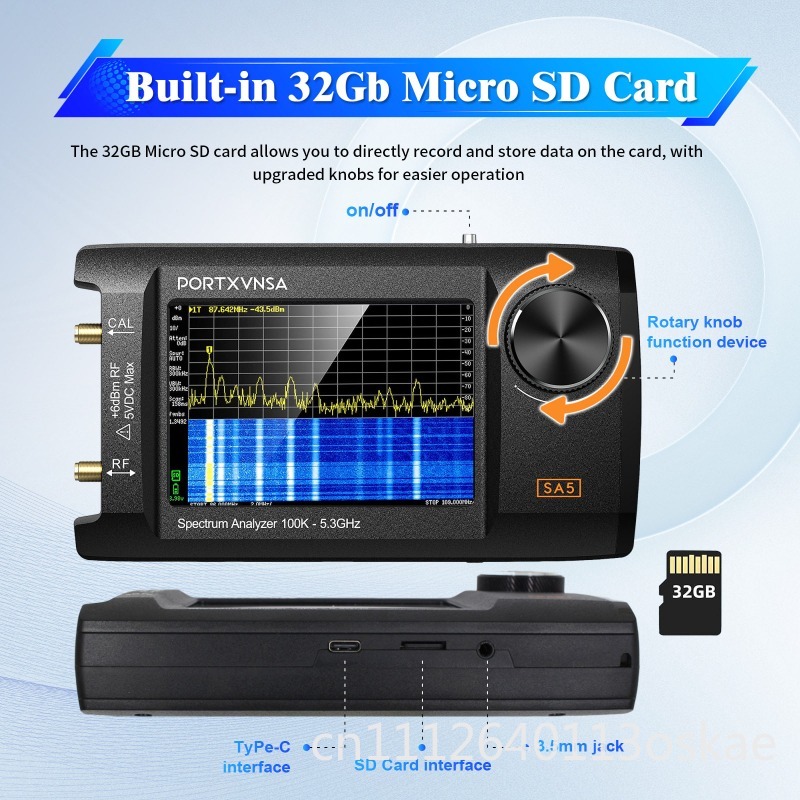 SA5 Multifunctional Handheld S - Signal Generator Spectrum Analyzer ulasan dan harga