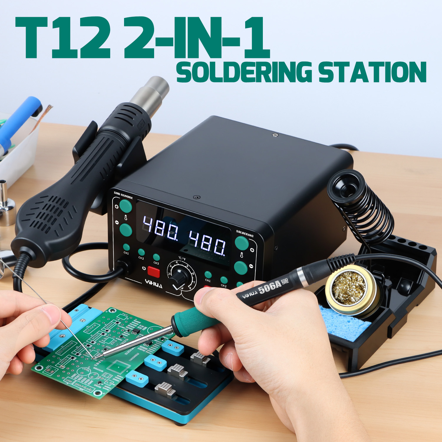 902D-IV 775W T12 Soldering Iro - Hot Air Rework Station T12 ulasan dan harga