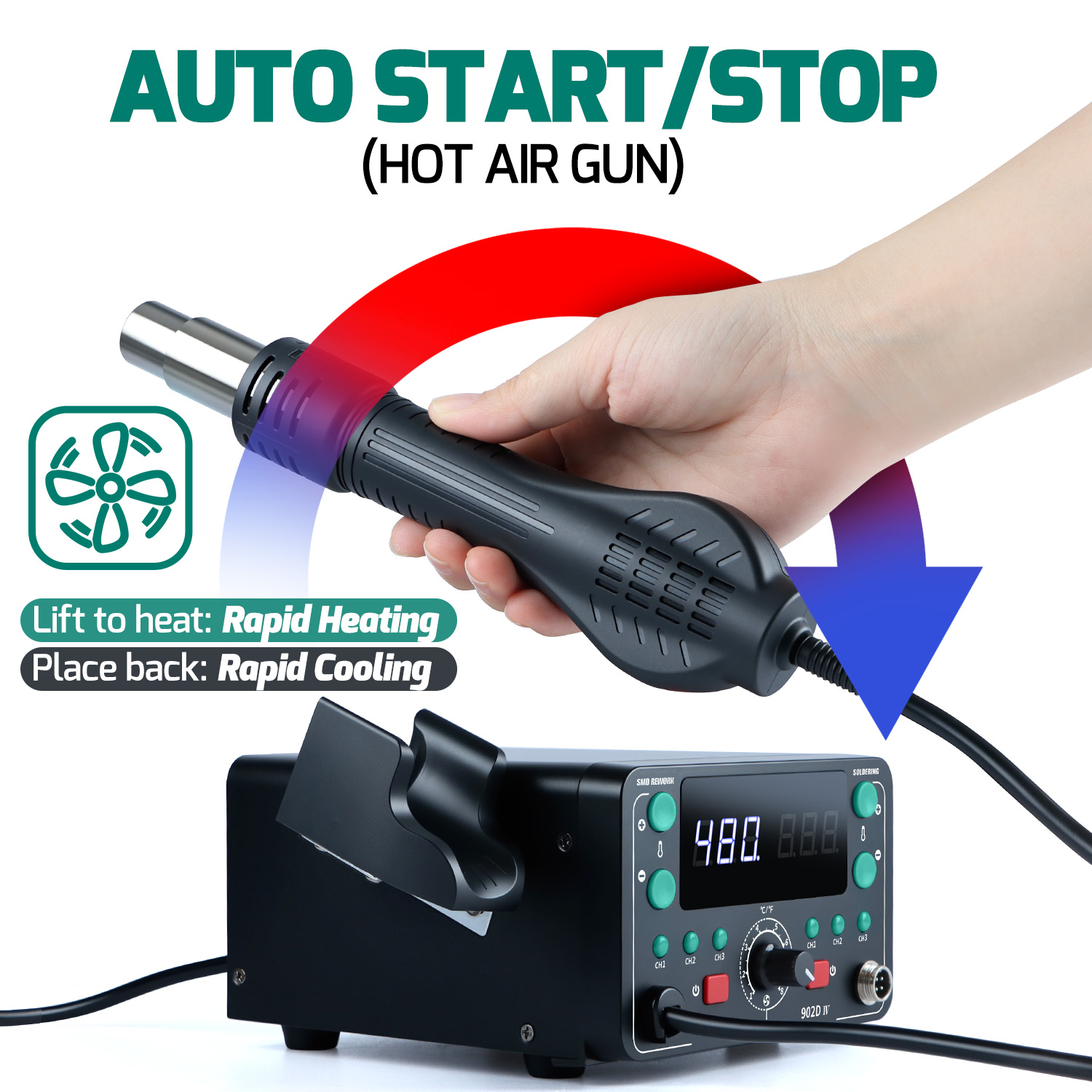 902D-IV 775W T12 Soldering Iro - Hot Air Rework Station T12 ulasan dan harga