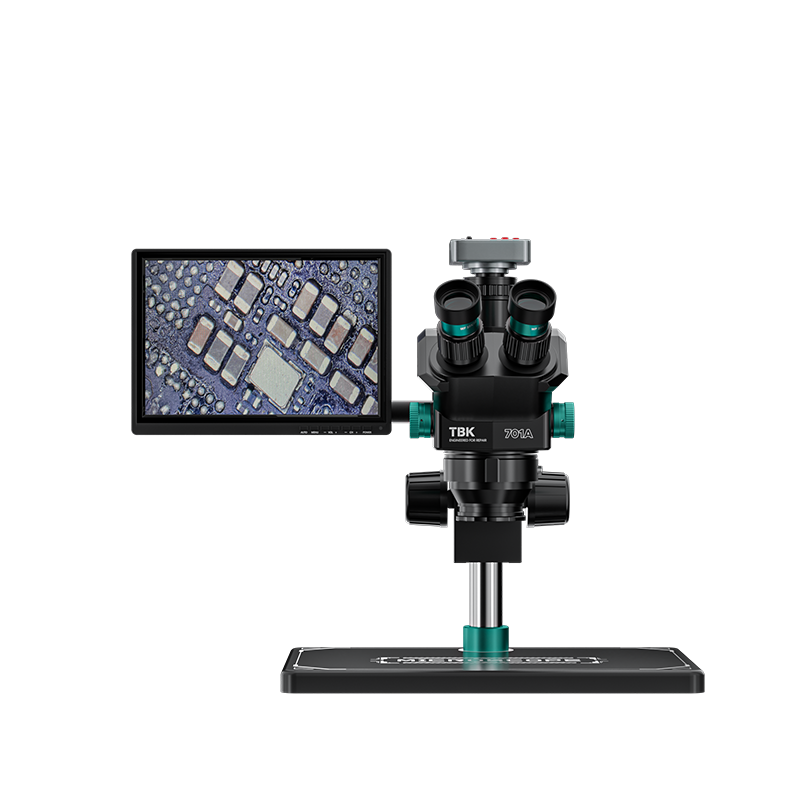 TBK 701A Trinocular Stereo Mic - Stereo Trinocular Microscope Pcb ulasan dan harga