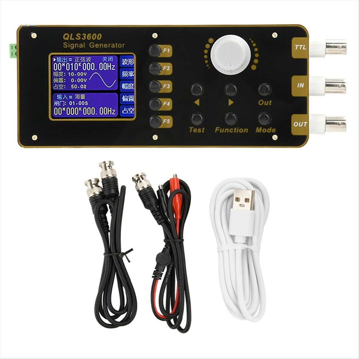 M85K QLS325S 2.4 Inch DDS Func - Function Arbitrary Waveform Generator ulasan dan harga