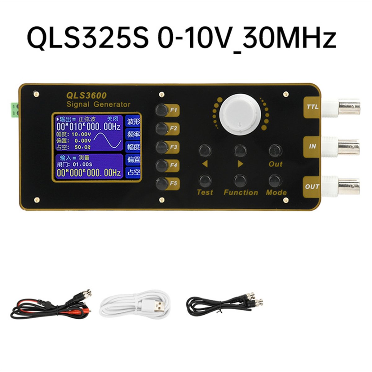 M85K QLS325S 2.4 Inch DDS Func - Function Arbitrary Waveform Generator ulasan dan harga
