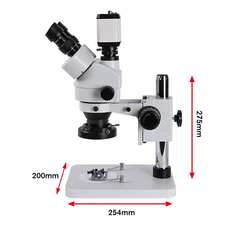 Industrial grade 3.5-90X stere - Stereo Trinocular Microscope Pcb ulasan dan harga