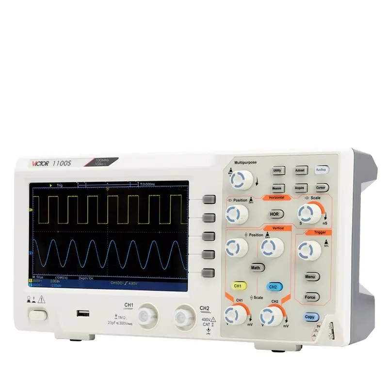 VICTOR 1100S 100 MHz Bandwidth - Digital Storage Oscilloscope 100Mhz ulasan dan harga