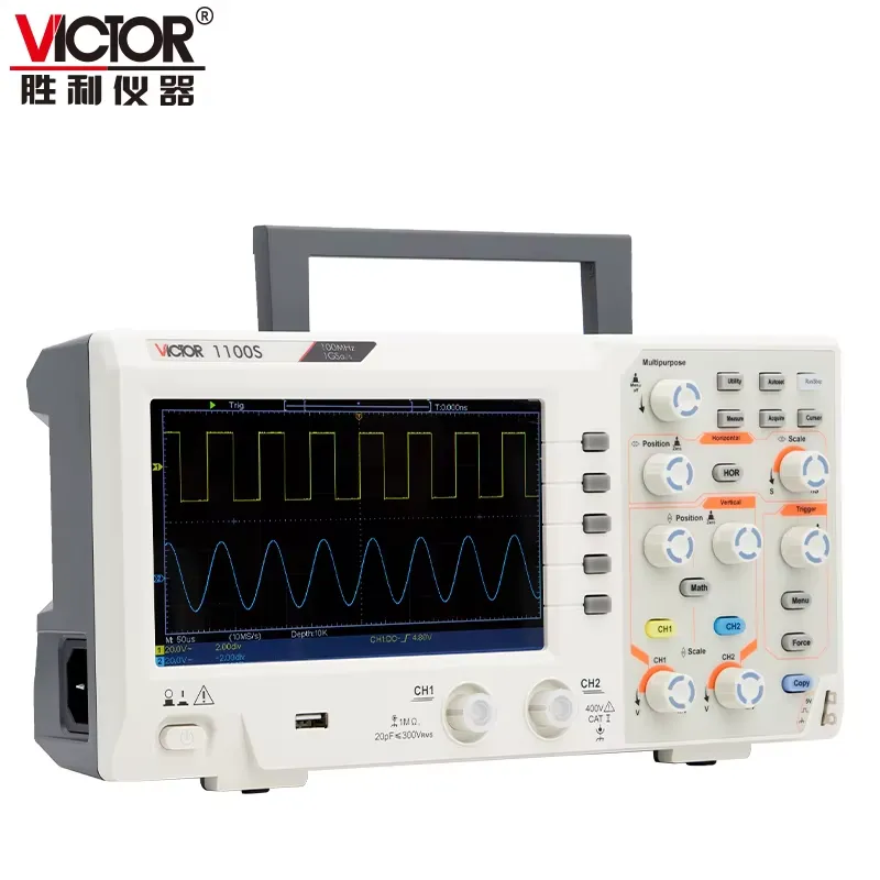 VICTOR 1100S 100 MHz Bandwidth - Digital Storage Oscilloscope 100Mhz ulasan dan harga