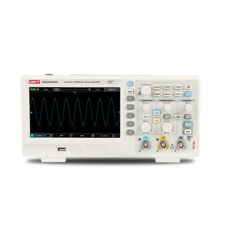 UTD2102CEX+ High Precision 100 - Digital Storage Oscilloscope 100Mhz ulasan dan harga