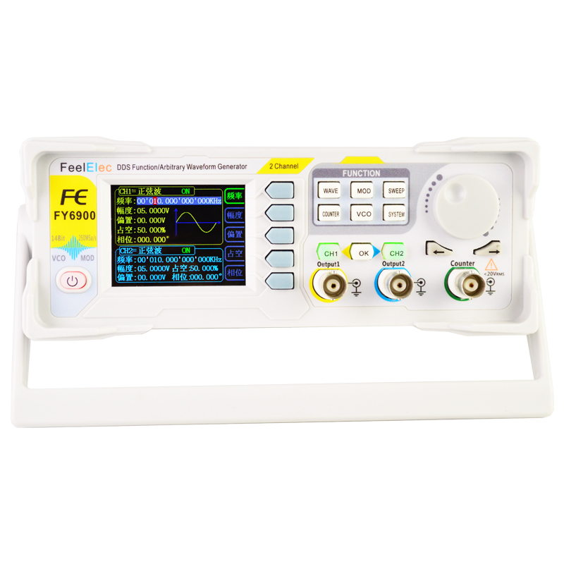 New FY6900 60MHz Dual Channel  - Function Arbitrary Waveform Generator ulasan dan harga
