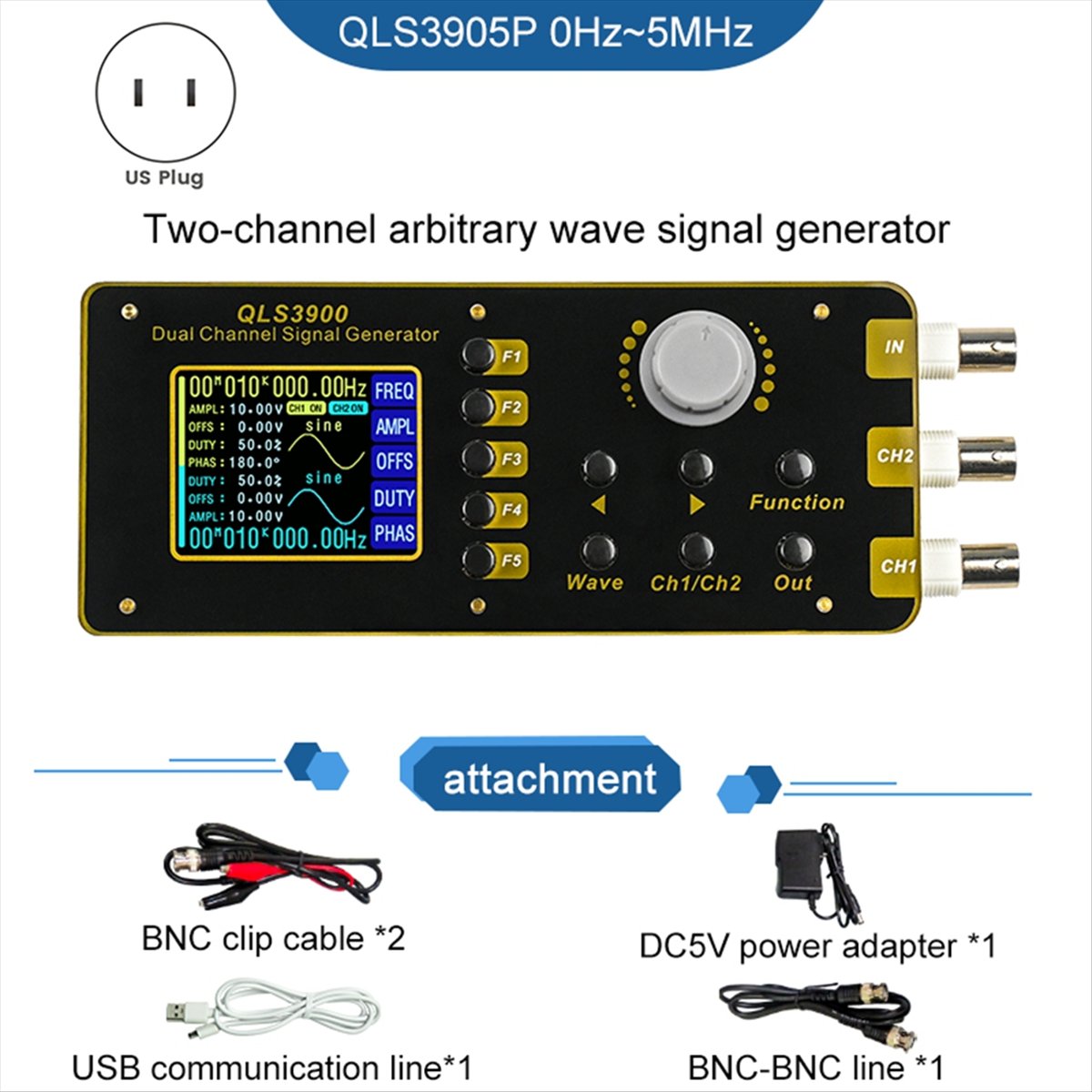OKgood 2.4 Inch TFT DDS Functi - Function Arbitrary Waveform Generator ulasan dan harga